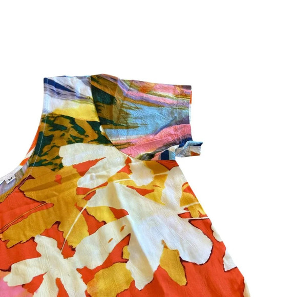 Jams World Tuileires W329-TUIL Floral Print Dress Ruffle Shift Size Medium Women - Picture 3 of 12